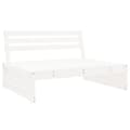 Miniatyrbild 3 av 8: vidaXL Mittensoffa vit 120x80 cm massiv furu -  Moduler till utomhussoffa