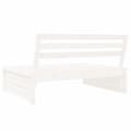 Miniatyrbild 6 av 8: vidaXL Mittensoffa vit 120x80 cm massiv furu -  Moduler till utomhussoffa