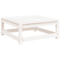 Pikkukuva 3 / 9: vidaXL Puutarharahi valkoinen 70x70x30 cm täysi mänty -  Ulkotilan Sohvayksikön Osat