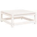 Pikkukuva 7 / 9: vidaXL Puutarharahi valkoinen 70x70x30 cm täysi mänty -  Ulkotilan Sohvayksikön Osat