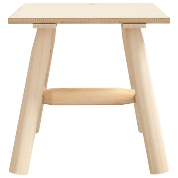 The Living Store sidebord 49x49x50 cm massivt grantræ -  Enheder til udendørs modulsofa