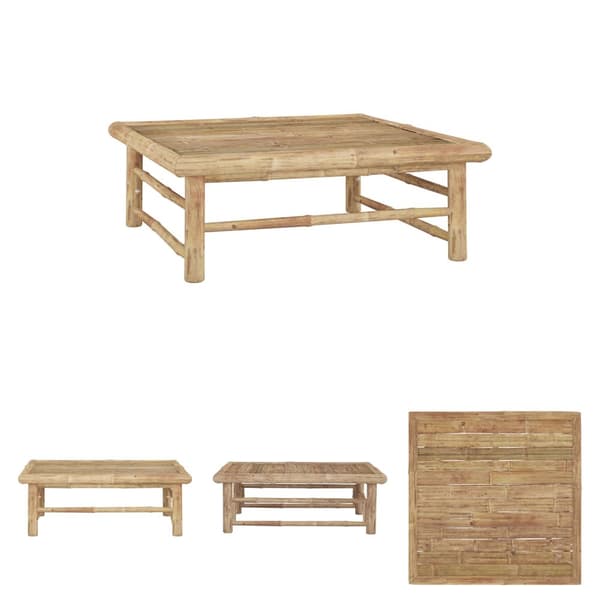 The Living Store havebord 65x65x30 cm bambus -  Enheder til udendørs modulsofa