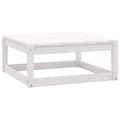 Miniatyrbild 7 av 11: The Living Store Loungegrupp med dynor 3 delar vit massiv furu -  Moduler till utomhussoffa