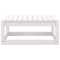 Miniatyrbild 8 av 11: The Living Store Loungegrupp med dynor 3 delar vit massiv furu -  Moduler till utomhussoffa