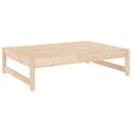 Miniatyrbillede 4 af 10: The Living Store udendørs fodskammel 120x80 cm massivt fyrretræ -  Enheder til udendørs modulsofa