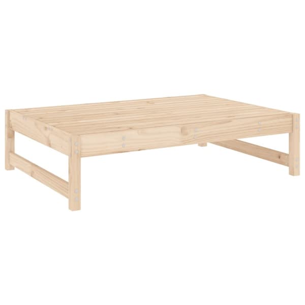 The Living Store udendørs fodskammel 120x80 cm massivt fyrretræ -  Enheder til udendørs modulsofa
