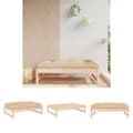 Miniatyrbillede 1 af 10: The Living Store udendørs fodskammel 120x80 cm massivt fyrretræ -  Enheder til udendørs modulsofa