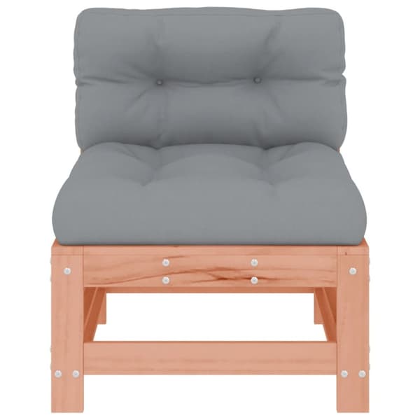 The Living Store midtermodul med hynder massivt douglasgran -  Enheder til udendørs modulsofa