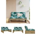 Miniatyrbillede 1 af 10: The Living Store midtermodul til sofa 120x80 cm imprægneret fyrretræ -  Enheder til udendørs modulsofa