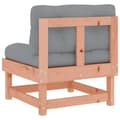 Miniatyrbillede 8 af 11: The Living Store midtermoduler til havesofa 2 stk. med hynder massivt fyrretræ -  Enheder til udendørs modulsofa