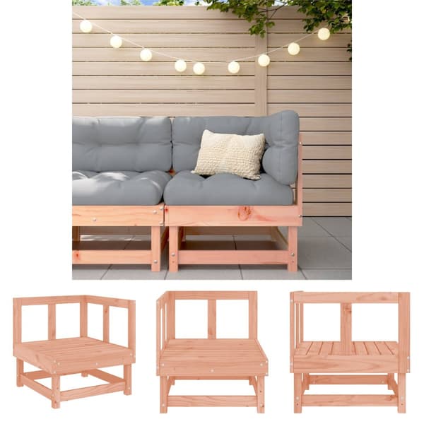 The Living Store hjørnemodul til havesofa massivt douglasgran - Enheder til udendørs modulsofa