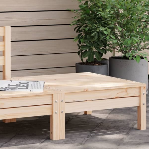 The Living Store Fotpall för trädgården massiv furu -  Moduler till utomhussoffa
