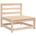 Miniatyrbillede 5 af 10: The Living Store sofamoduler 3 stk 70x70x67 cm uden armlæn massivt fyr -  Enheder til udendørs modulsofa