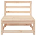 Miniatyrbillede 6 af 10: The Living Store sofamoduler 3 stk 70x70x67 cm uden armlæn massivt fyr -  Enheder til udendørs modulsofa