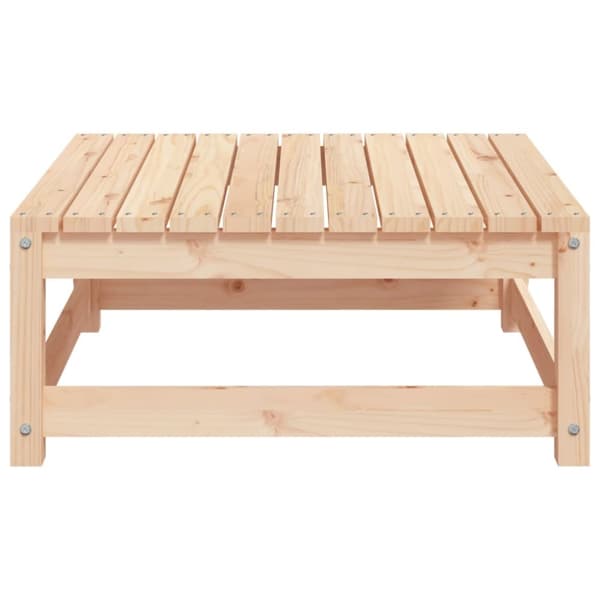 The Living Store haveskammel 70x70x30 cm massivt fyrretræ -  Enheder til udendørs modulsofa