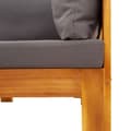 Miniatyrbillede 9 af 10: The Living Store sofasæt til haven 2 dele med hynder massivt akacietræ -  Enheder til udendørs modulsofa