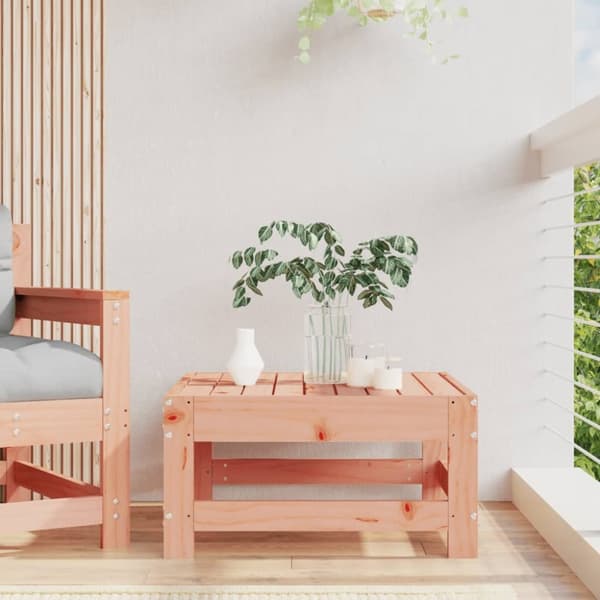 The Living Store Fotpall för trädgården massivt douglasträ - Moduler till utomhussoffa