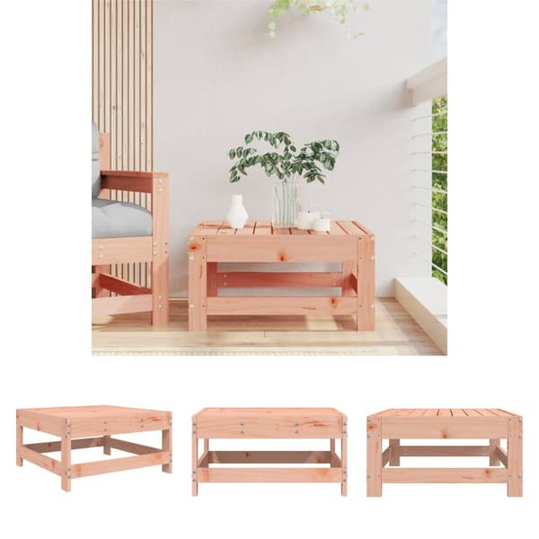 The Living Store Fotpall för trädgården massivt douglasträ - Moduler till utomhussoffa