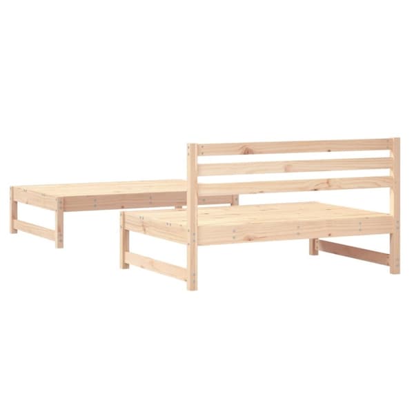 The Living Store Loungegrupp 2 delar massiv furu -  Moduler till utomhussoffa
