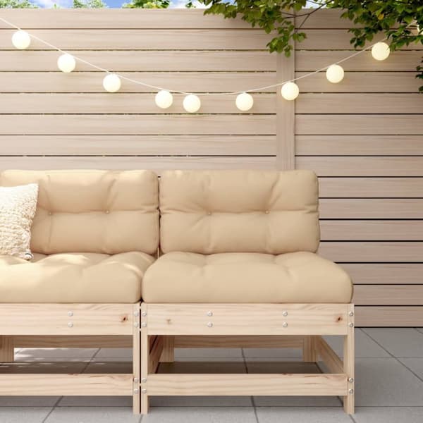 The Living Store Mittensoffa massiv furu - Moduler till utomhussoffa