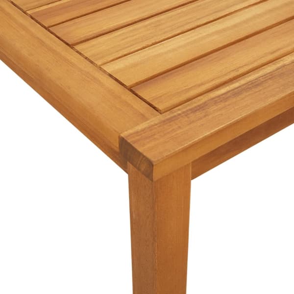 The Living Store Loungegrupp för trädgården 5 delar beige konstrotting akaciaträ -  Moduler till utomhussoffa