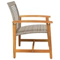 Miniatyrbillede 6 af 10: The Living Store havestole 2 stk. polyrattan og akacietræ grå -  Enheder til udendørs modulsofa