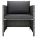 Miniatyrbillede 3 af 6: Enheder til udendørs modulsofa - Living havesofa med hynder polyrattan grå