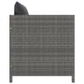 Miniatyrbillede 4 af 6: Enheder til udendørs modulsofa - Living havesofa med hynder polyrattan grå