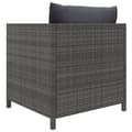 Miniatyrbillede 5 af 6: Enheder til udendørs modulsofa - Living havesofa med hynder polyrattan grå