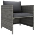 Miniatyrbillede 2 af 6: Enheder til udendørs modulsofa - Living havesofa med hynder polyrattan grå