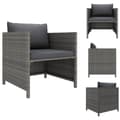 Miniatyrbillede 1 af 6: Enheder til udendørs modulsofa - Living havesofa med hynder polyrattan grå