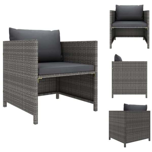 Enheder til udendørs modulsofa - Living havesofa med hynder polyrattan grå