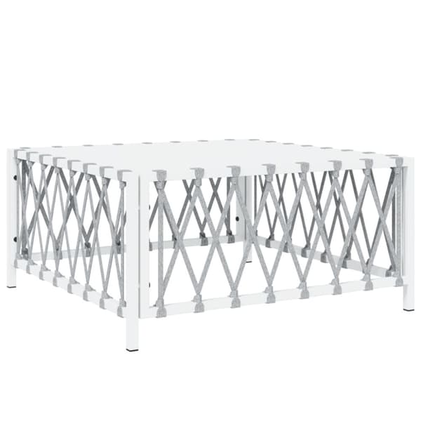 Enheder til udendørs modulsofa - Living havebord 70x70x34 cm vævet stof hvid