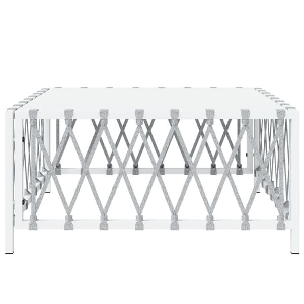 Enheder til udendørs modulsofa - Living havebord 70x70x34 cm vævet stof hvid