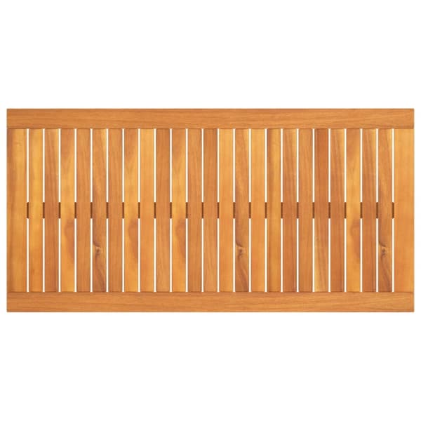 Enheder til udendørs modulsofa - Living sofabord 100x50x33 cm massivt akacietræ