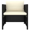 Miniatyrbillede 3 af 6: Enheder til udendørs modulsofa - Living havesofa med hynder polyrattan sort
