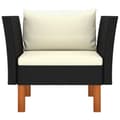 Miniatyrbillede 3 af 7: Enheder til udendørs modulsofa - Living havesofa polyrattan og massivt eukalyptustræ