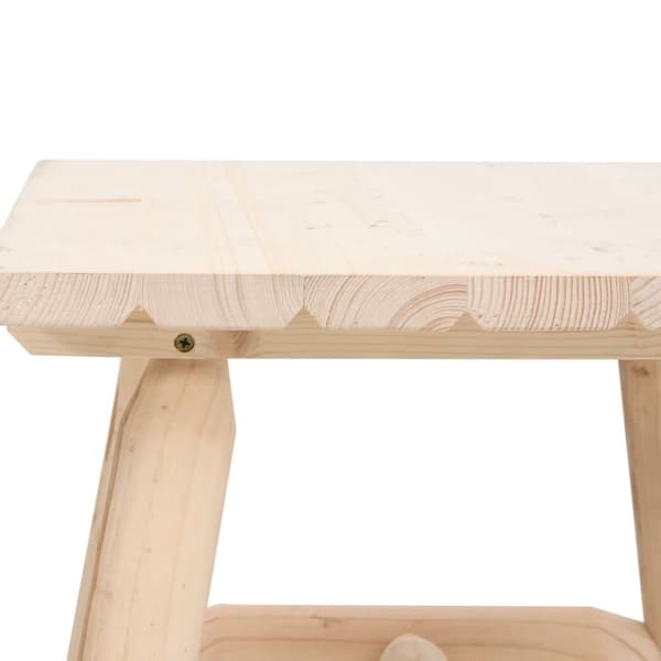 Enheder til udendørs modulsofa - Living sidebord 49x49x50 cm massivt grantræ