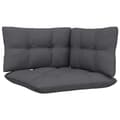 Miniatyrbillede 7 af 10: Enheder til udendørs modulsofa - Living 2-personers havesofa med hynder grå massivt fyrretræ