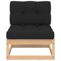 Miniatyrbillede 3 af 11: Enheder til udendørs modulsofa - Living midterdel til havesofa med hynder massivt fyrretræ