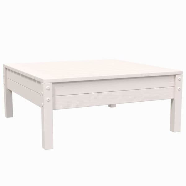 Moduler till utomhussoffa - Living Loungegrupp med dynor 3 delar vit massiv furu