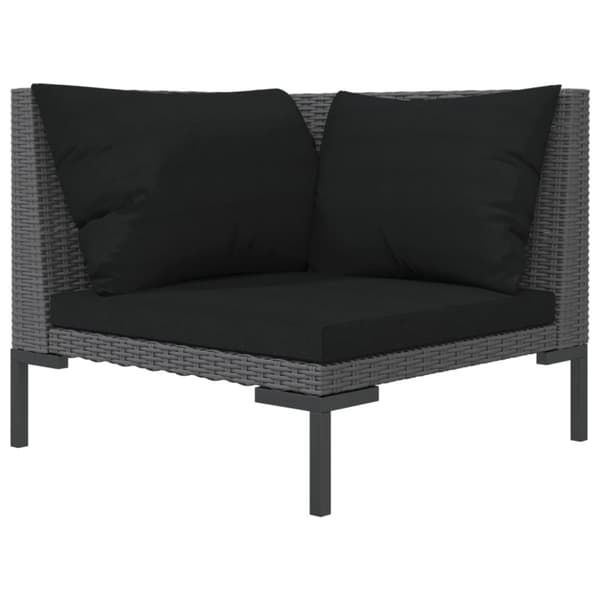 Enheder til udendørs modulsofa - Living havesofa med hynder halvrundt polyrattan