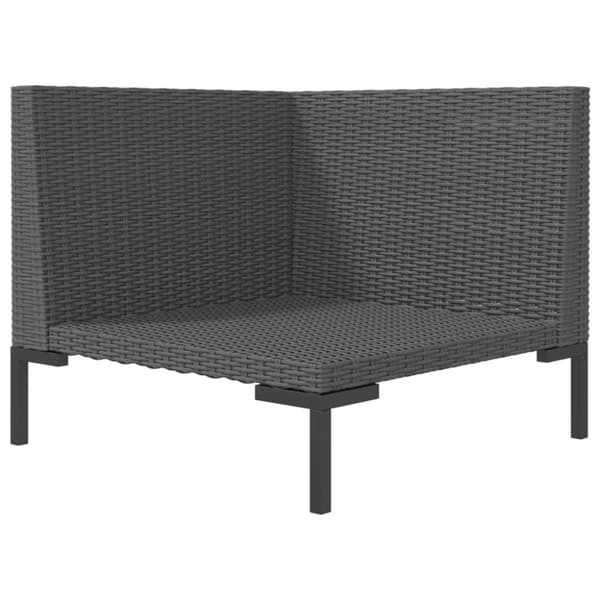 Enheder til udendørs modulsofa - Living havesofa med hynder halvrundt polyrattan
