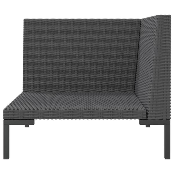 Enheder til udendørs modulsofa - Living havesofa med hynder halvrundt polyrattan