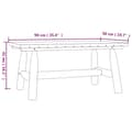 Miniatyrbillede 7 af 7: Enheder til udendørs modulsofa - Living sofabord 90x50x41 cm massivt grantræ