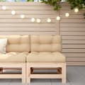 Miniatyrbillede 2 af 10: Enheder til udendørs modulsofa - Living midtermodul med hynder massivt fyrretræ