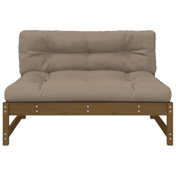Moduler till utomhussoffa - Living Mittensoffa honungsbrun 120x80 cm massiv furu