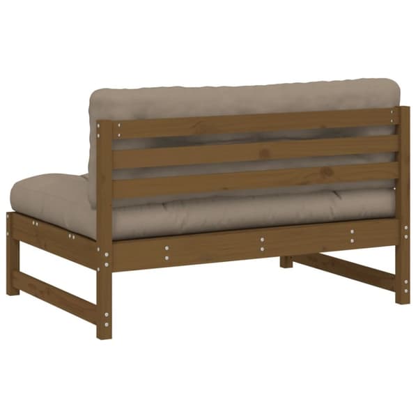 Moduler till utomhussoffa - Living Mittensoffa honungsbrun 120x80 cm massiv furu