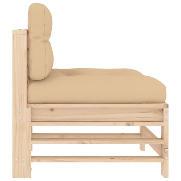 Moduler till utomhussoffa - Living Mittensoffor med dynor 2 st massiv furu