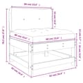 Miniatyrbild 10 av 10: Moduler till utomhussoffa - Living Mittensoffa med dynor granträ